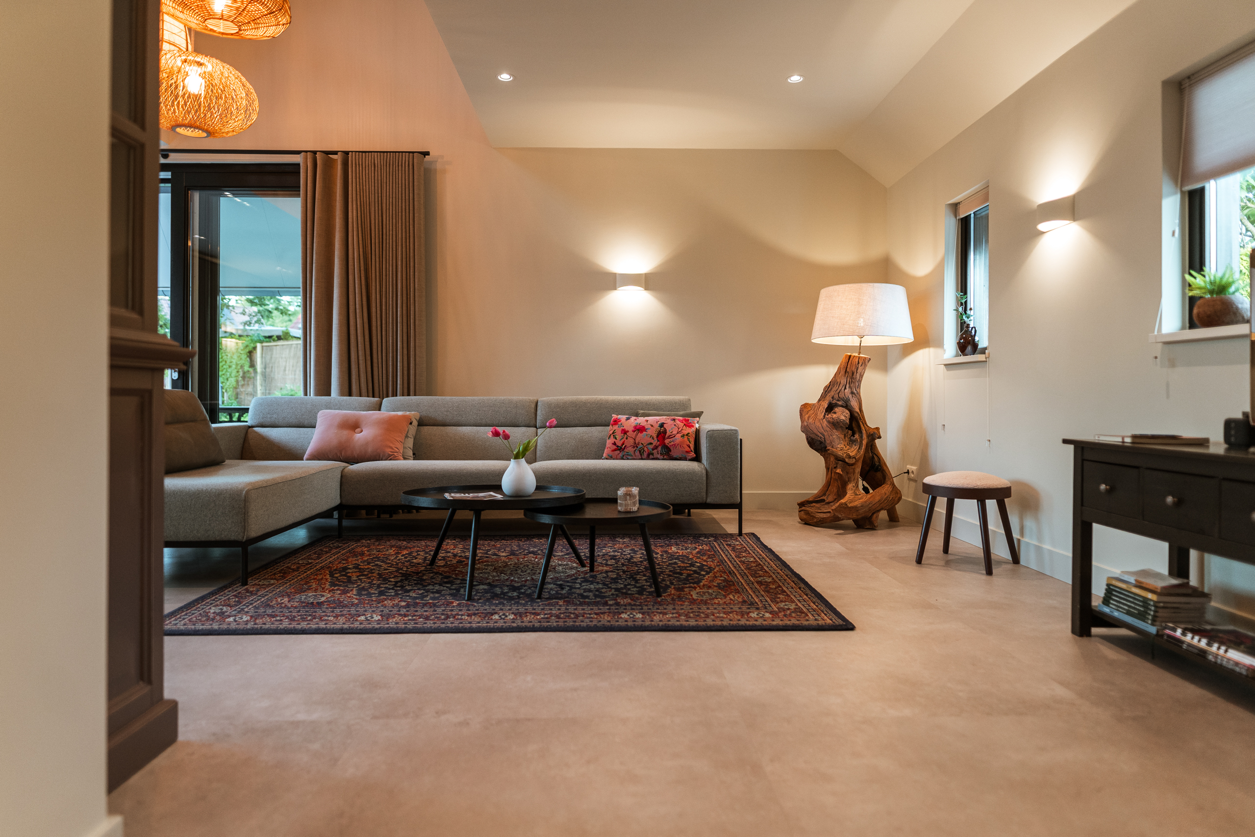 Woonkamer met loungebank
